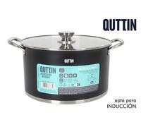 Quttin Cacerola Hermes Matt Acero Inoxidable 28cm 10L
