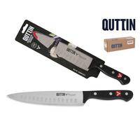 Quttin Cuchillo Cocinero Sybarite 20cm (Pack de 8) de Acero Inoxidable con Mango de Aluminio