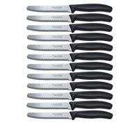 Quttin Cuchillos de Mesa/Cocina 11cm Practic Set 12 Unidades Acero Inoxidable