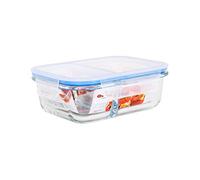Quttin Fiambrera de cristal 2 compartimentos Cierre hermético BPA Free 580/1000/1400 ml