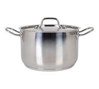 QUTTIN - Olla con Tapa de Acero 22cm 5L, Colección Hotel - Alta Durabilidad y Resistencia al Calor, Compatible con Inducción y Todo Tipo de Cocinas | Amystyle