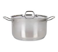 QUTTIN - Olla de Acero Inoxidable con Tapa Apta para Inducción, 26CM/0,8MM/7,5L, Colección Hotel - Alta Durabilidad y Resistencia al Calor - Compatible con Todo Tipo de Cocinas | Amystyle