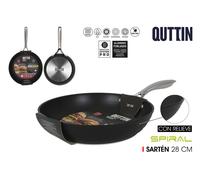 Quttin Sartén de Aluminio Forjado 28cm Full Spiral Inducción