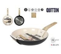 Quttin Sartén Superb de aluminio forjado de 26 cm para inducción