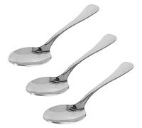 Quttin - Set 3 Cucharas de Mesa de Acero Inoxidable de 2 mm. Bordes lijados y pulidos. Pulido brillo espejo. Colección Classic