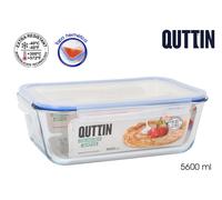 Quttin Set de 4 Fiambreras Extra Rectangulares de 5,6 L