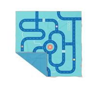 Quut Toalla de playa o piscina para niños con juego - Microfibra de secado ultra rápido, sin arena, compacta, ligera (calle, XL - 180 x 180 cm)