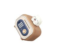 QUXVUIS Alcancía electrónica de seguridad avanzada con amplio espacio interior. Regalo ideal para niños en ocasiones especiales. Incluye contraseña de, gato marrón, 19.7 x 14 x 23 cm