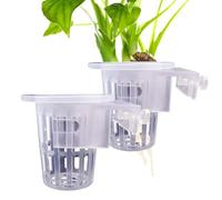 Quystetes 2 Uds. Soporte Colgante Transparente para, Macetero Ajustable para Pecera, Tazas, Maceteros, Accesorios para Paisajes Acuáticos
