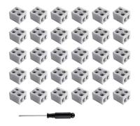 Quystetes 30 Conectores de Tira de Luz LED Sin Soldadura, 2, 8 Mm, Tira A Cable para Cinta de Luz LED de un Solo Color de 5-24 V