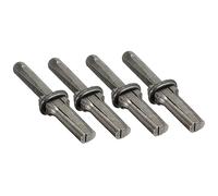 Quystetes 4 Piezas de Cuchillas para Piedra, CuñAs, Canteros, Herramientas para Romper Piedra, Cinceles de Hierro, Juego de Herramientas Manuales