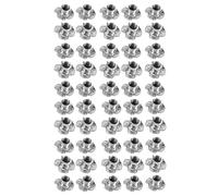 Quystetes 50unids M8 metal cautivo T tuercas doble Tuercas triangulo de ciego metricas