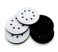 Quystetes Almohadillas de Interfaz de 5 Pulgadas con 8 Orificios, Gancho y Bucle, Esponja Suave, Almohadilla de Interfaz de Lijado para Pulido con Lijadora Orbital