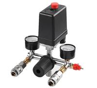 Quystetes Compresor de Aire Medidor de Control de PresióN VáLvula de Aire Colector Compresor de Aire Silencioso Sin Aceite VáLvula de Salida Ajustable 175 Psi