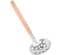 Quystetes Cuchara Dentada para Pescar Hielo, Cuchara Metal para Hielo, Cuchara para Espumadera Pesca, Cuchara con Filtro para Pesca Hielo, Cuchara para Desembarcar Peces, Cuchara para Hielo