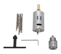 Quystetes Dc 12V Taladro De Mano De Pcb Pequeño De Motor Perforadora Juego Compacto Con 10 Piezas 0.5-3Mm Broca Taladro 0.3-4Mm Jto Chuck Sin Llave