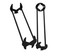 Quystetes Llave para, Llave para Grifo, Llave para Fontanero, Llave Universal para Fontanero Debajo del, Llave para Grifo para Espacios Pequeños, 2 Piezas