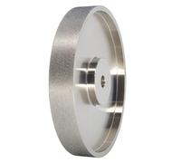 Quystetes Muela Abrasiva CBN, DiáMetro 6X1 Pulgadas de con Eje de 1/2 Pulgada, Muela Abrasiva de Diamante para Afilar Acero de Alta Velocidad, Grano 180