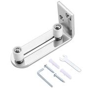 Quystetes Rodamientos de Bolas de GuíA de Piso de Puerta Corrediza Cromada System de Montaje en Pared con Rodillo de SuspensióN Ajustable para Puertas de Todos los TamañOs