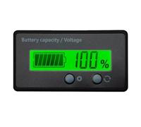 Quystetes Voltímetro Digital LED, Medidor de Voltaje, Comprobador de Batería de Litio Lifepo4 de Plomo Ácido de 12 V/24 V/36 V/48 V, Indicador de Capacidad