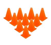 Quzenn Conos de TráFico de 10 Piezas - 7 Pulgadas de Conos de Actividad Deportiva de Fiesta TemáTica de ConstruccióN MultipropóSito para Entrenamiento de FúTbol