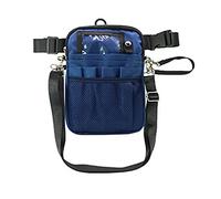 Qwertfeet Organizador de cinturón de enfermería para enfermera, tijeras de enfermera, kit de cuidado, estuche de herramientas, bolsa de hombro, pecho, azul