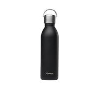 Qwetch - Botella Agua Acero Inoxidable 600ml Negro Active | Botella Térmica Reutilizable con Asa - 24h Frío / 12h Calor - Botella Isotérmica Compacta sin BPA y Hermética