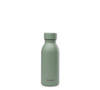 Qwetch - Botella isotérmica de 350 ml verde tilo - ICON - Botella ultracompacta y elegante de acero inoxidable reciclado - 24 horas frío/12 horas caliente - Impermeable y Nomada