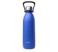 Qwetch - Botella isotérmica grande TITAN - Azul Majorelle 1,5 L, 48 horas frías y 16 horas calientes, estanca con botella de acero inoxidable con asa de transporte - Termo isotérmico para pícnic