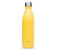 Qwetch - Botella isotérmica Pop amarilla 750 ml - Botella de acero inoxidable - 24 horas fría y caliente - impermeable, libre de BPA y reutilizable, botella isotérmica para deporte, viajes, oficina,