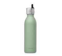 QWETCH - Botella Térmica Active Inox 600ml con Tapón Deportivo Verde Lima | Botella Agua Acero Inoxidable - 24h Frío / 12h Caliente - Reutilizable, Compacta, Hermética y sin BPA