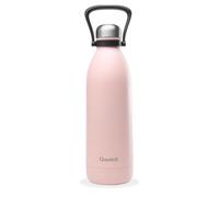 Qwetch - Botella Térmica Grande Inox 1,5L Rosa Pastel Titan - 48h Frío y 16h Caliente - Hermética & Sin BPA - Cantimplora de Acero Inoxidable con Asa - Termo para Camping, Picnic, Familia