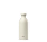 Qwetch - Botella Térmica ICON 500ml Inox Reciclado Arena | Botella Agua Acero Inoxidable Reutilizable - 24h Frío / 12h Caliente - Compacta, Hermética, Elegante y sin BPA
