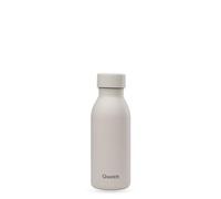 Qwetch ICON - Botella isotérmica de 350 ml de arena - Botella ultrafina y elegante de acero inoxidable reciclado, 24 horas frías/12 horas caliente, impermeable y nómada