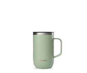 Qwetch Mug Isotherme Inox - Vaso Vert Tilleul 470 ml
