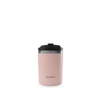 QWETCH - Taza de viaje isotérmica - Rosa Pastel 240ml - Termo de café y té de acero inoxidable - 6h caliente y 12h frío - Compacta y hermética, taza de viaje