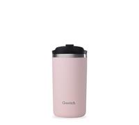 QWETCH -Travel Mug 350ml Rosa Pastel - Termo Café & Té en Acero Inoxidable - 6h Caliente & 12h Frío - Sin BPA, Hermética, Taza Térmica de Viaje Compacto