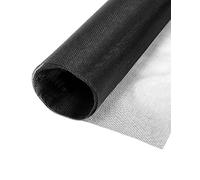 QWORK® 1 piezas malla mosquitera ventana, mosquitera de fibra de vidrio, 200 x 200 cm, mantiene la circulación de aire fresco, negro, malla 18