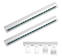 QWORK® 2 Piezas 30 cm comandero, soportes para recibos, barra porta comandas sin perforación, para restaurantes y hogar