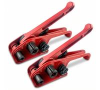 QWORK 2 Tensor Flejes, Herramienta de Flejado Tensor para Pesado Manual de 13mm a 19mm PP/PET