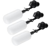 QWORK® 3 Pack Válvula de bola flotante de 1/2", válvula de control automático ajustable del nivel de agua para tanques, estanques y sistemas hidropónicos