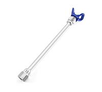 QWORK® 30cm Airless Pintura Rociador Pistola Punta Varilla De Extensión+Boquilla de Asiento, Tubo de extensión para Pistola de pulverización, 1 Pieza
