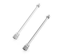 QWORK 30cm Airless Pintura Rociador Pistola Punta Varilla De Extensión, Tubo de extensión para Pistola de pulverización, 2 Piezas