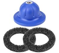 QWORK® Amoladora de Cubos de Rueda para Autos con Disco abrasivo de Repuesto, Ø90-150 mm - Compatible con Llave de Impacto y Taladro inalámbrico