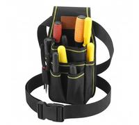 QWORK® Bolsa para cinturón de herramientas, 600D Oxford tela organizador de herramientas, bolsa de herramientas con 15 bolsillos y cinturón de nailon ajustable, para electricistas, conserjes