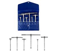 QWORK® Calibrador Telescópico 8mm - 150mm Conjunto de Calibradores de Diámetro Interior Ajustable, 6 Piezas