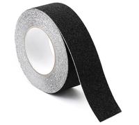 QWORK® Cinta Antideslizante Autoadhesiva - 10m x 5cm - Cinta de Seguridad Impermeable para Escaleras y Suelos Resbaladizos en Interiores y Exteriors (Negro)