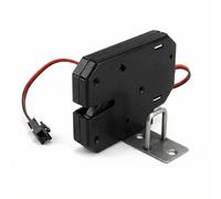 QWORK DC 12V Cerradura eléctrica de puerta, Cerradura electromagnética del cajón del gabinete con Lanzamiento de emergencia para Sistema de control de acceso (Sin interruptor de detección)