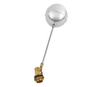 QWORK® - Flotador Válvula De Latón Válvula De Acero Inoxidable, G1/2" DN15 ajustable con rosca macho, sensor hidráulico