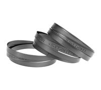QWORK® Juego de 3 Hojas de Sierra de Cinta Bimetálicas M42 1140x13x0,65mm, 10/14 Dientes, Corte de acero y metales